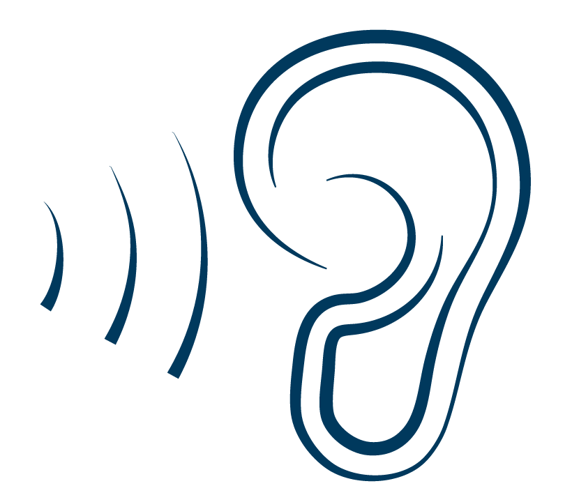Listening ear icon